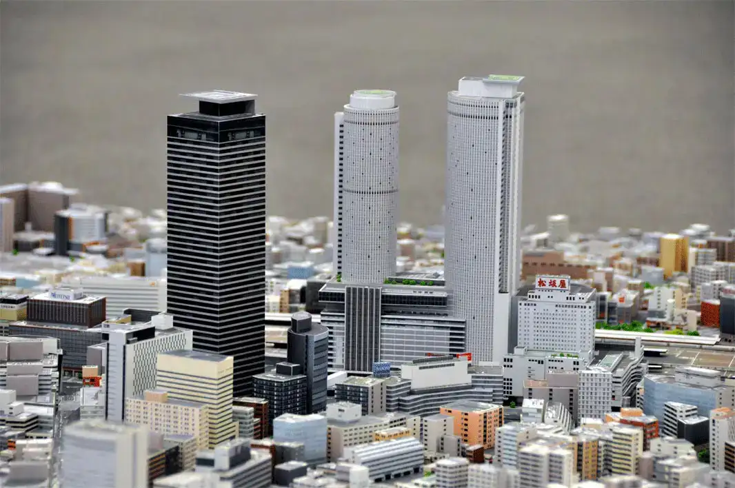 名古屋市都市センター ジオラマ 名古屋都心部模型 1/1000 森ビル株式会社