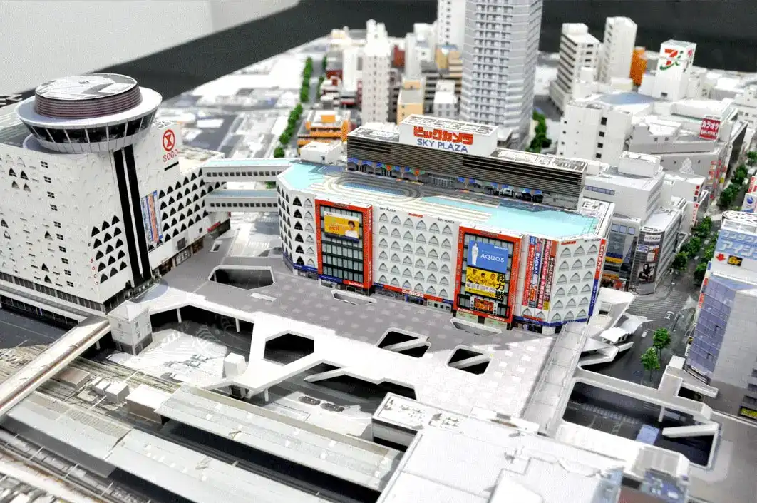 柏駅東口周辺 都市計画模型 1/500 ジオラマ 森ビル株式会社